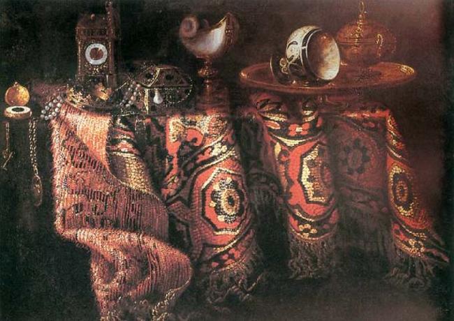 Jacques Hupin Still-life with Carpet oil painting image